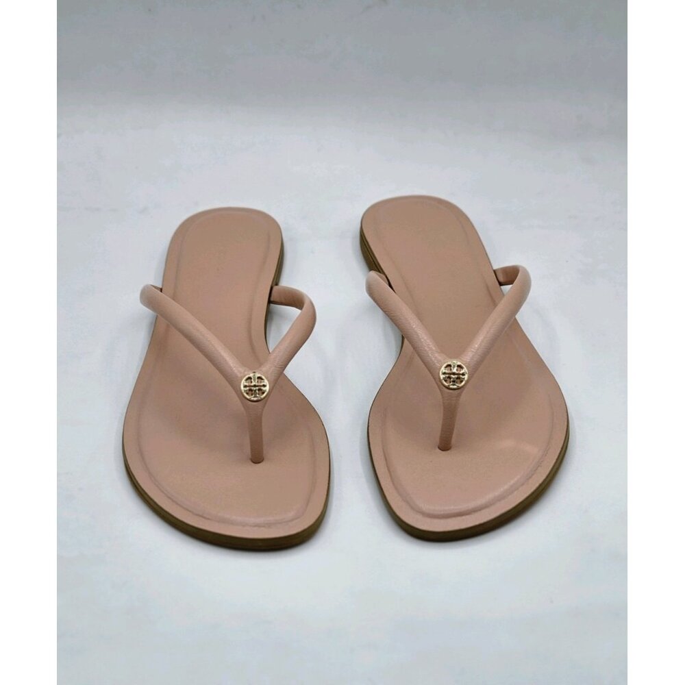 Tory Burch Chelsea Leather Flip Flop/safari Crystal Sock Style No 155075